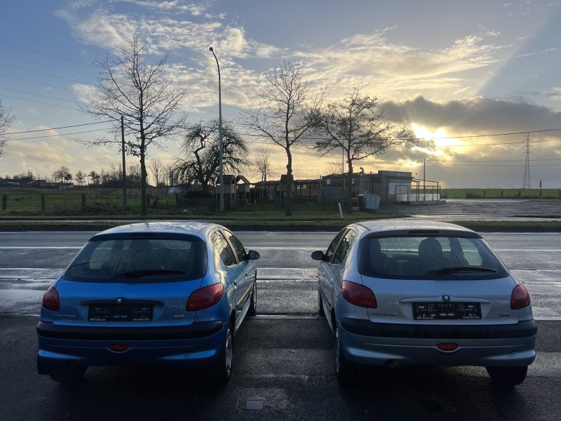 2 stuks van de Peugeot 206 in benzine weinig km volledig in orde gezet