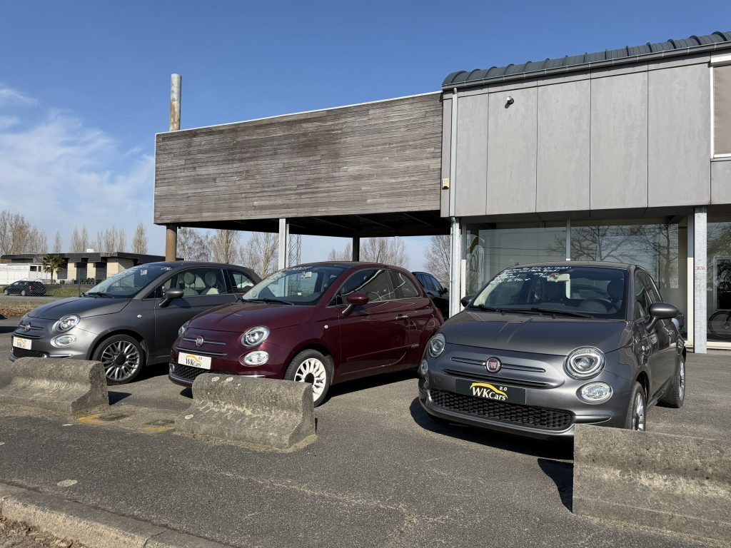 3 stuks van de Fiat 500 face 2 new model 1.2 benzine weinig km veel opties