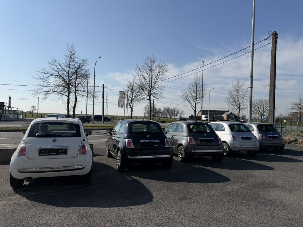 5 stuks van de Fiat 500 face1 in benzine weinig km veel opties aanwezig